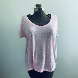 Balance Collection pink linen tee